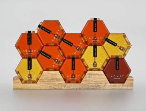 Hexagon Honey Packaging